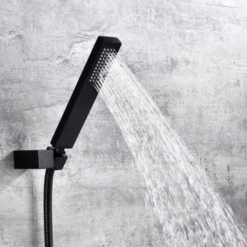 Handdouche zwarte waterval badkraan
