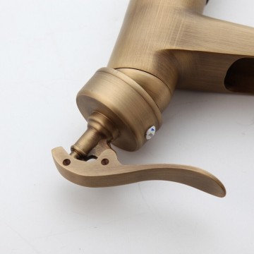 Hendel bronskleurige watervalkraan landelijke uitvoering