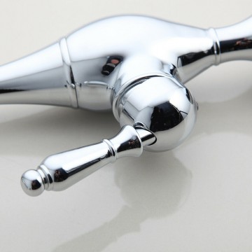 Hendel chroom wastafel mengkraan hoog model