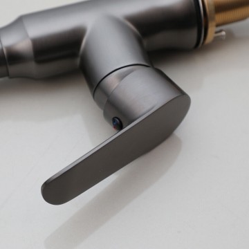 Hendel gun metal keukenkraan