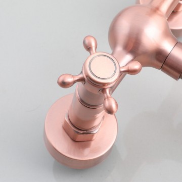 Hendel koperkleurige wastafelkraan