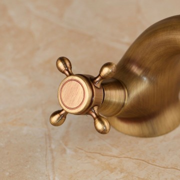 Hendel wastafelkraan mengkraan brons