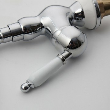 Hendel wastafelkraan mengkraan chroom landelijk