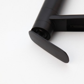 Hendel zwarte watervalkraan mengkraan