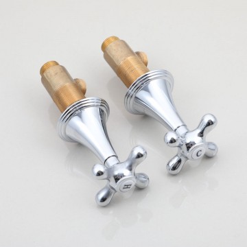 Hendels 3 delige chroom kraan