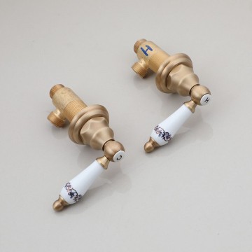 Hendels landelijke bronskleurige wastafelkraan