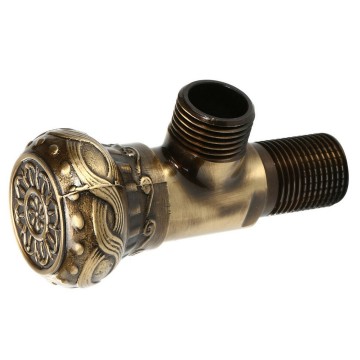 Hoek stop kraan brons 0
