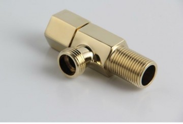 Hoekstop kraan goudkleurig