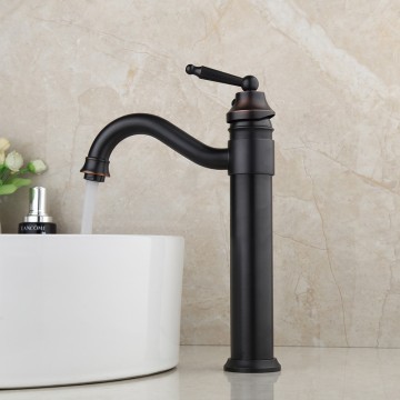 Hoge olie bronzen wastafelkraan