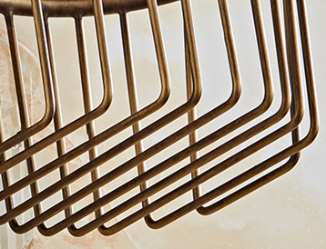 Houder wc papier brons