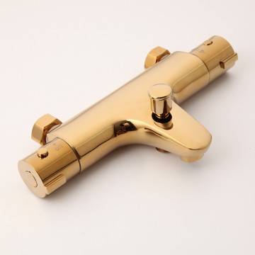 thermostatische kraan goudkleurig