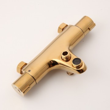Badkraan thermostatisch goudkleurig