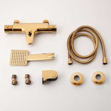 bad-kraan thermostatisch met handdouche