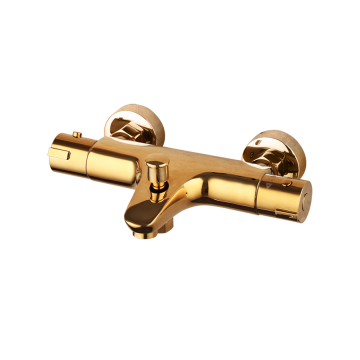 Badkraan thermostatisch goudkleurig