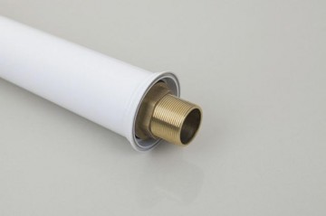 Klassieke witte staande wastafelkraan nostalgische vormgeving