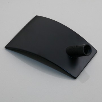 uitloop zwarte kraan voor inbouw