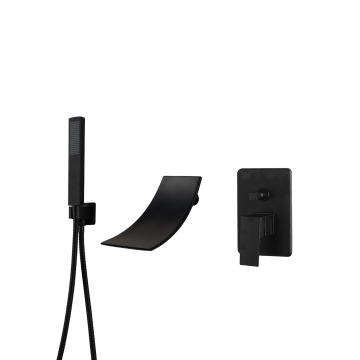 badkraan zwart inbouw model