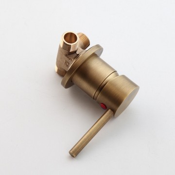 Inbouw bronskleurige  wastafelkraan