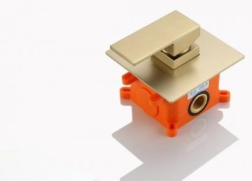 Inbouw douche hendel mat goud