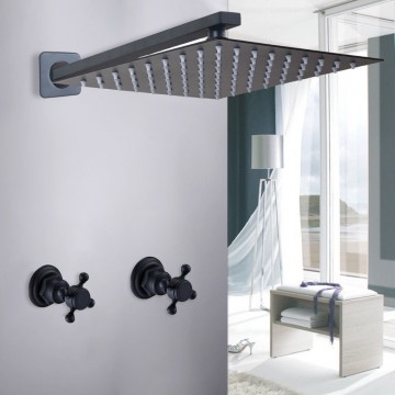 Inbouw douche zwart 0