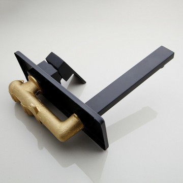 Inbouw gedeelte zwarte kraan