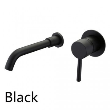 Inbouw kraan mat zwart