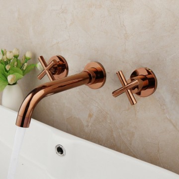 Inbouw kraan wastafel rose goud r22