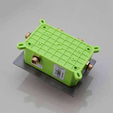 Inbouw regendouche rechthoekig gun metal