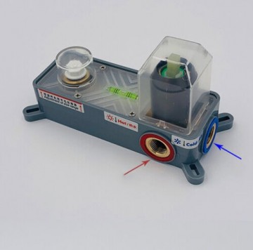 Inbouw unit gun metal inbouw wandkraan