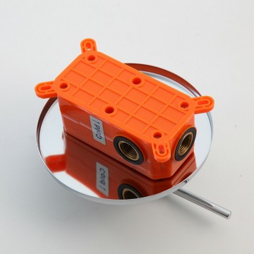 Inbouwbox inbouw chroom regendouche