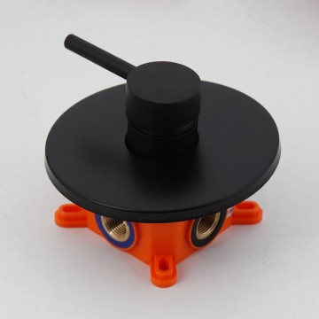 Inbouwdeel zwarte inbouw doucheset