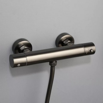 Industrieel gun metal douchekraan