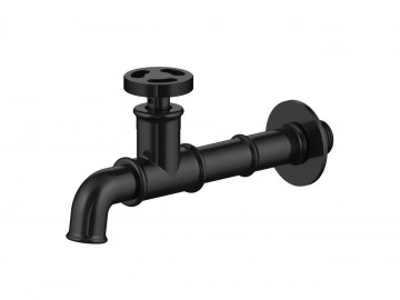 Industrieel muurkraantje zwart