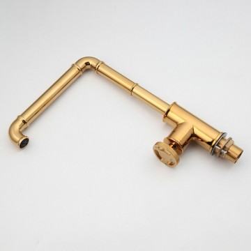 Industriele gouden hoge kraan