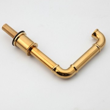 Industriele uitloop goudkleurige 3 delige kraan