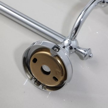 Installatierozet nostalgisch chroom handdoekrek
