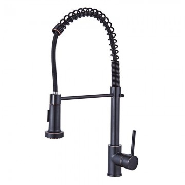 Keukenkraan olie brons swivel