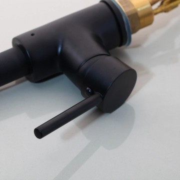 Keukenkraan zwart uittrakbare sproeikop 5