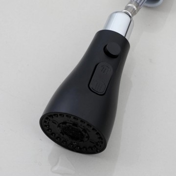 Keukenkraan zwart uittrekbaar 3