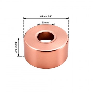 Koperkleurige badrozet 30mm 1