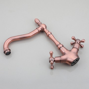 Koperkleurige mengkraan keukenkraan