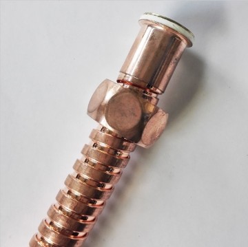 Koperen doucheslang koperkleurige rvs doucheslang