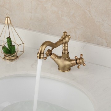 Kraan badkamer brons mengkraan