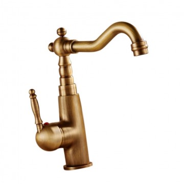 Kraan brons wastafel