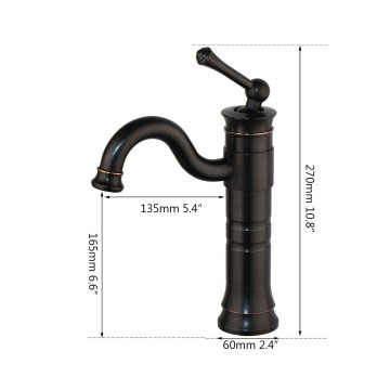 Kraan donker gekleurd