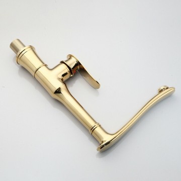 Kraan hoog model goud glans