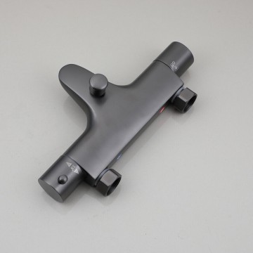 Kraan thermostatische gun metal badkraan