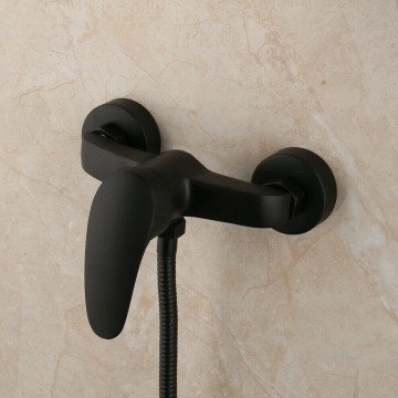 Kraan voor douche zwart