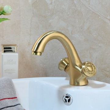 Kraan wastafel sunsine goud