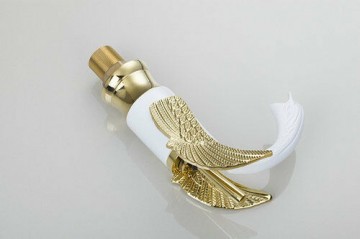 Kraan zwaan wit goud